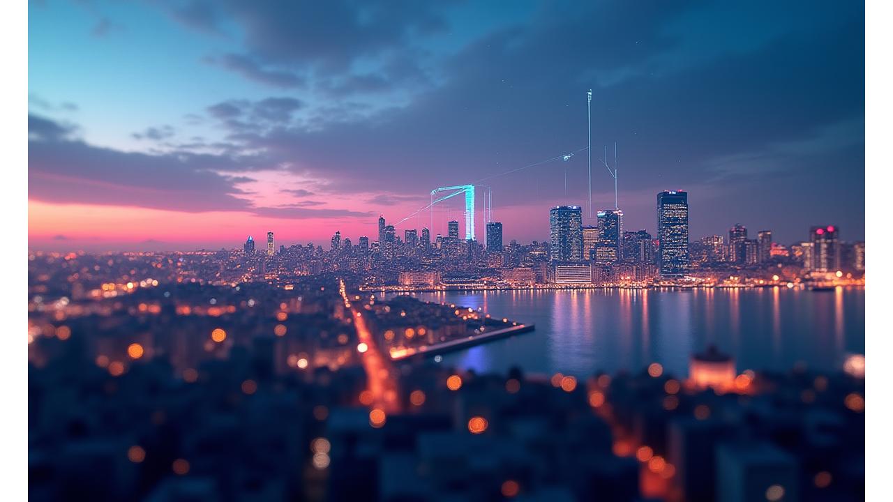 İstanbul silüeti önünde oyun geliştirme stüdyosu, Gökada Oyun'un küresel vizyonunu simgeliyor